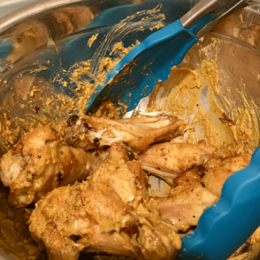 Real food chicken wings in a bowl with certified nutrition consultant.