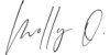 A handwritten signature with the word Molly O, representing Molly Obert, a Certified Nutrition Consultant.